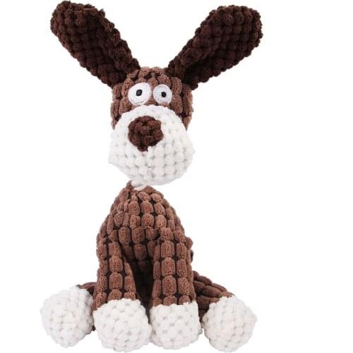 Cute Dog Toys Sound BB Corduroy Aggressive Chew Pet Toys Squeak Plush Rope Puppy Toy For Chihuahua Small Dogs