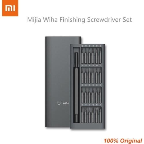 Original Xiaomi Mijia Wiha Daily Use Screwdriver Kit 24 Precision Magnetic Bits Alluminum Box Screw Driver Xiaomi Smart home Set