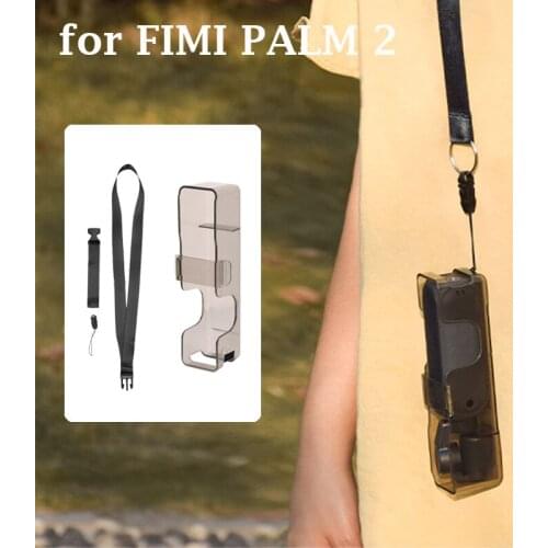 Portable Storage Case Lens Cap for FIMI PALM 2 Gimbal Camera Protective Cover Anti-collision Box Anti-lost Lanyard Accessories