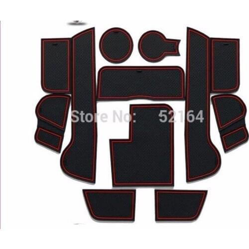 Auto door gate slot pad/mat, tank gasket for kia sportage 2010-2014 Low profile , non-slip pad,12pcs/lot,car styling