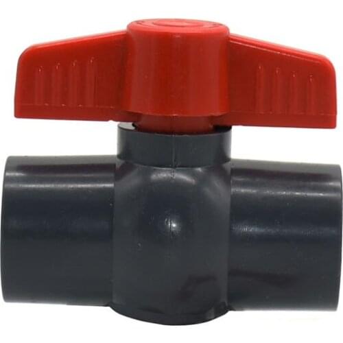 PVC Ball Valve Water Pipe Plastic Repair Connector Inner Dia 25 mm Socket Valve Pipe Fitting Adapter Poultry farming supplies