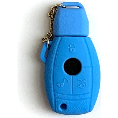 New Silicone Rubber Car Key Cover Case protector Sticker Remote Key Bag Case For Mercedes Benz Series