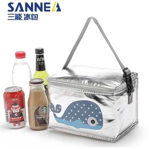 6L Lunch Bag Cartoon Animal Thermal Insulated Lunch Box Tote Cooler Bag Bento Pouch Lunch Bags for Kids School Food Storage Bag