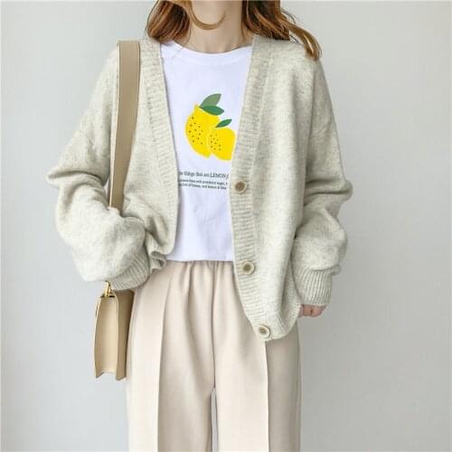 SIZE XXL Winter Women Cardigans Cashmere Sweater Knitted Jacket Girls Korean Chic Tops Womans Sweaters jersey knit Cardigans