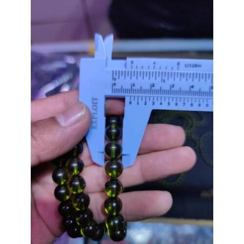 1PCS 10mm Green GEM MOLDAVITE Meteorite Impact Glass Czech bracelet drop shipping