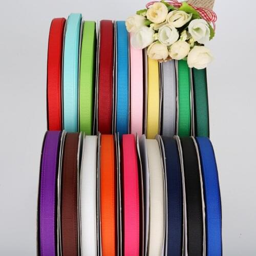 10MM 5 Yards/lot Grosgrain Ribbon 18 Colors for Choosing, for Wedding Party Decoration & DIY Gift Wrapping Scrapbooking Craft