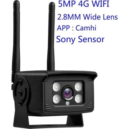 2.8mm wide angle lens H.265 P2P 5MP 4g 3g sim card wifi MINI Cameras P2P human regonition 4g wireless camera