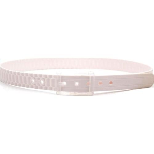 2018 Candy Color Anti Allergy Safety Check Silica Gel Belt Men And Women Fashion Belt 1pcs