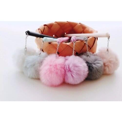 24pcs/lot 0.5mm Korea Cute Pompon Pom Pom Ink Writing Pens Kids Festvial Birthday Party Take-home Favors Study Materials