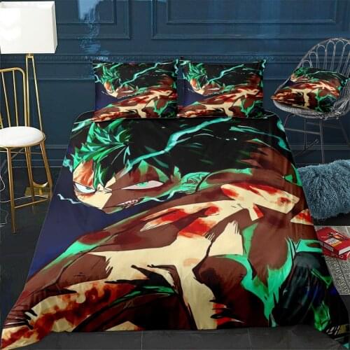 Hero Academia Duvet Cover Comfortable Quilt Home Decora Design Universal Bedding Set Bedclothes+Pillowcase 3pcs
