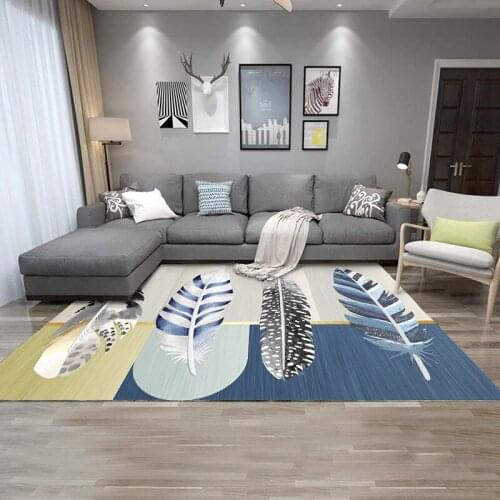 3D dream feather carpet living room rug European style home floor mat parlor table sofa fashion Nordic rug kids room Decorative