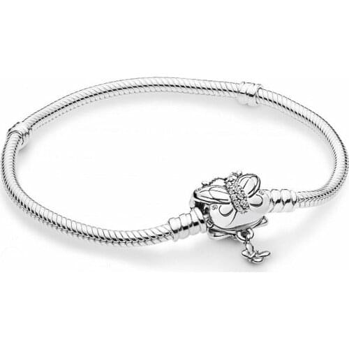 Ajax 100% 925 Sterling Silver Charm Fit Pan Bracelet Bangle By butterfly Fashion Bead Bracelet Gift