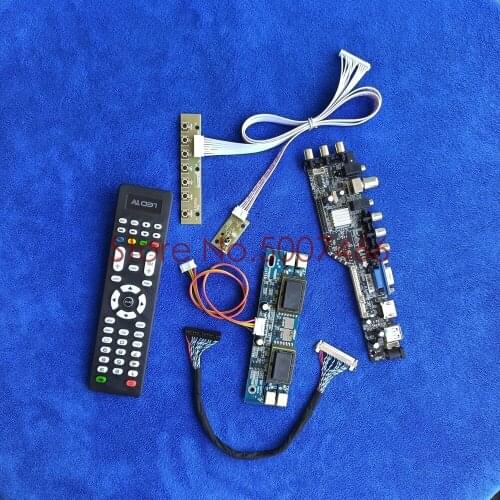 Signal digital DVB 4CCFL for LTM220M1/LTM220M2/HSD220MKW1/HT220WP1 30 Pin LVDS matrix drive board kit USB VGA AV 1680*1050