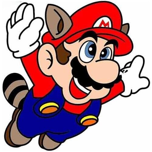 Colored Personalized Mario Brothers Cartoon Anime Car Stickers Vinyl JDM Bumper Trunk Truck Graphics Fine Decal Kk13*13cm