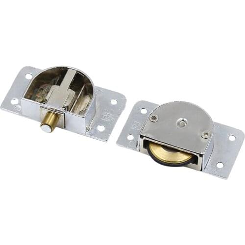 Stainless Steel Household Wardrobe Closet Shoe Cabinet Sliding Door Pulley Silent Sliding Door Pulley Hardware