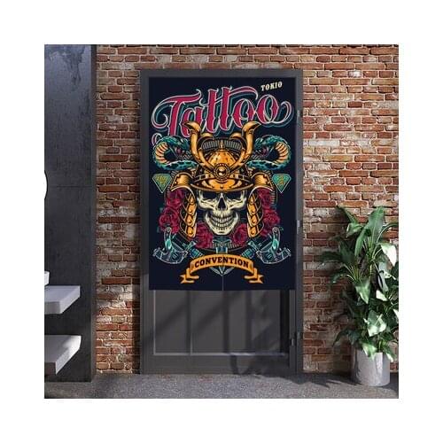 European and American Retro Door Curtain Bar Pub Toliet Fabric Decorative Curtain