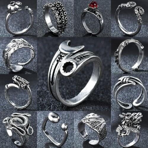 Music Guitar Ring Open Size Lovers Punk Rock Fashion Musical Instruments Rings for Men Women Personality Jewelry Accessories