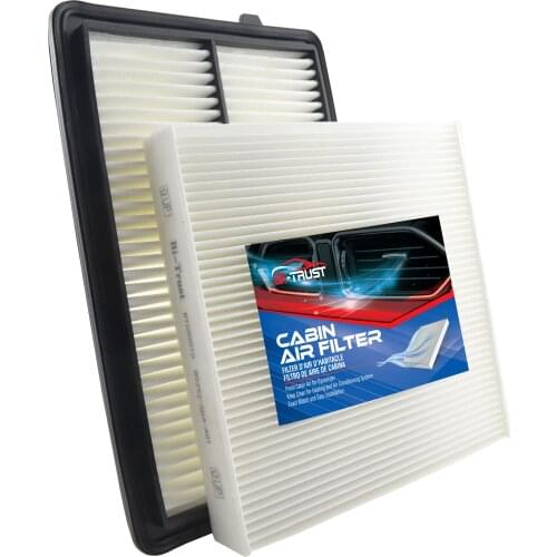 Bi-Trust Combo Set Engine & Carbonized Cabin Air Filter for Acura RDX V6 3.5L 2013-2018 CF10134 80292-SDA-A01