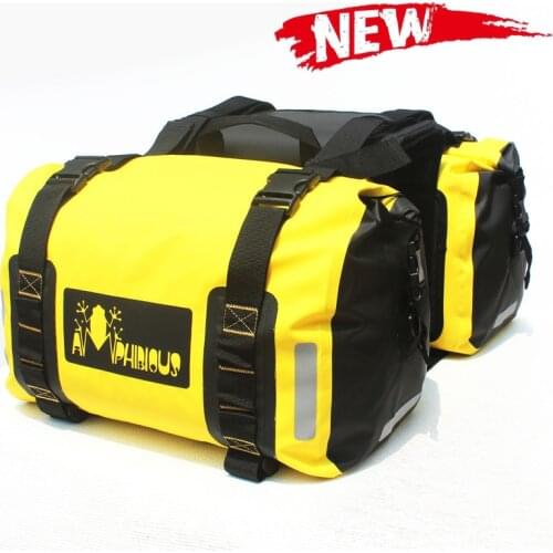 2 pcs Motorcycle Saddle Bag Waterproof Motorbike Side Bag Moto Motocross Helmet Backpack Luggage 60L