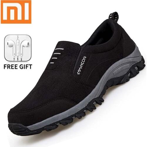 Xiaomi Mijia Men Casual Shoes Fashion Men' Loafers Moccasins Breathable Slip-On Retro Driving Shoes Men Sneakers Size 39-44