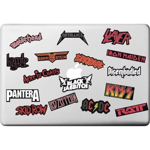 A4 Cool Guitar Travel Sticker DIY Decal For Moto Helmet Skateboard Macbook Pro / Air 11 13 15 Inch Laptop Cover Sticker