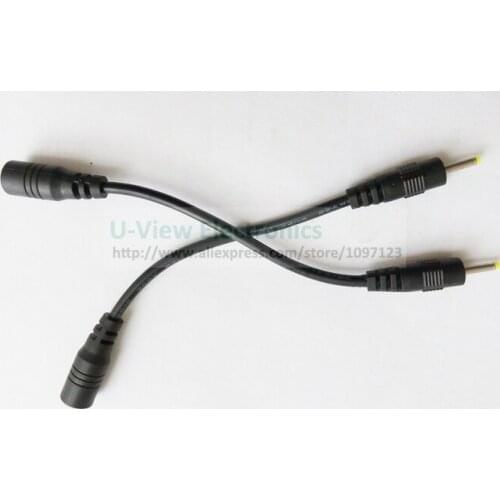 NCHTEK DC 2.5x0.7mm Male to DC 3.5x1.35mm Female Plug Extension Cord/Cable About 10CM/Free Shipping/10PCS