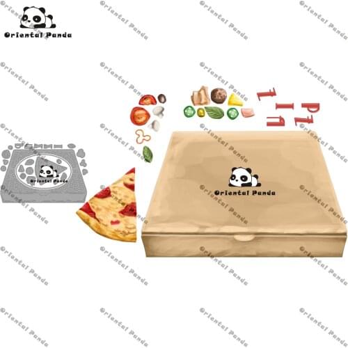 New Dies 2020 In the Garden Lily Metal Pizza Dies diy Dies photo album cutting dies Scrapbooking Stencil Die new 2021 die Food