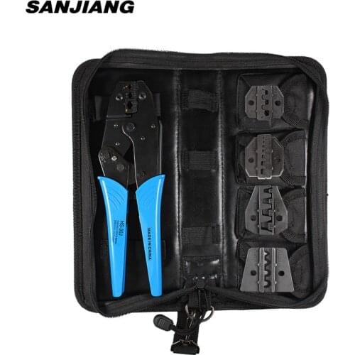 Crimping Pliers HS-30J Ratchet Terminals Clamp pliers kit Connector crimping tool set Carbon Steel Multifunctional Electrical