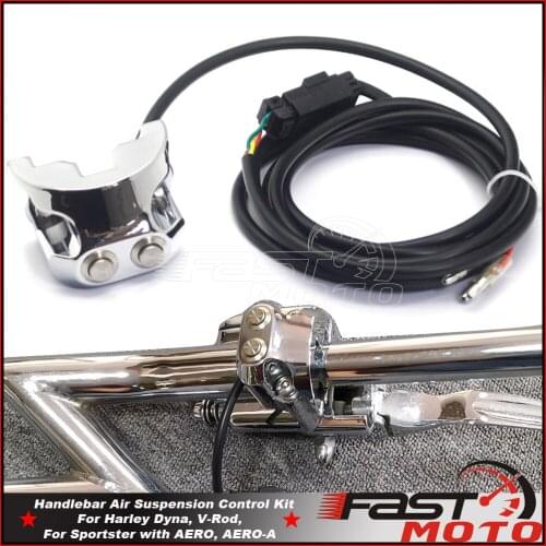 Air Ride Suspension Control Handlebar Switch 3 Wire 2button Controller Kit for Harley Dyna Sportster V-ROD AERO AERO-A 0616-0039