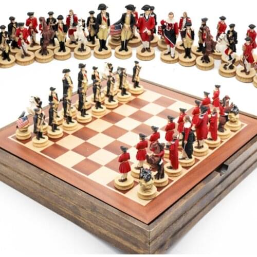 Chess Charm Historical Pieces Resin Knight Board Game Gift Chess Gift Adult Figures Jogo De Tabuleiro Leisure Entertainment