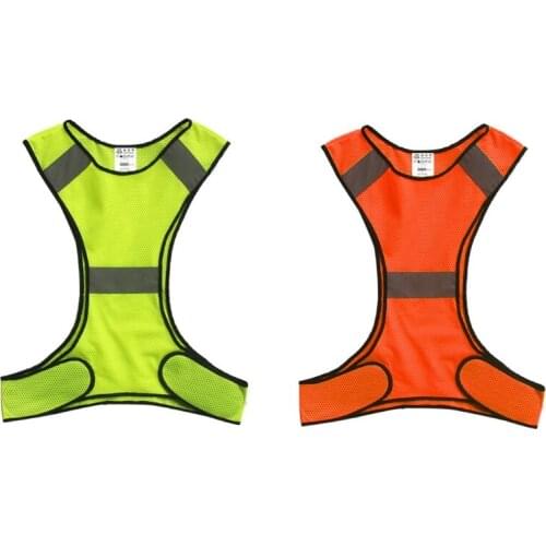 Running Reflective Mesh Vest Lightweight Riding Safety Outdoor Sport Safety Decorations Vest Multipurpose Sports Outfit for