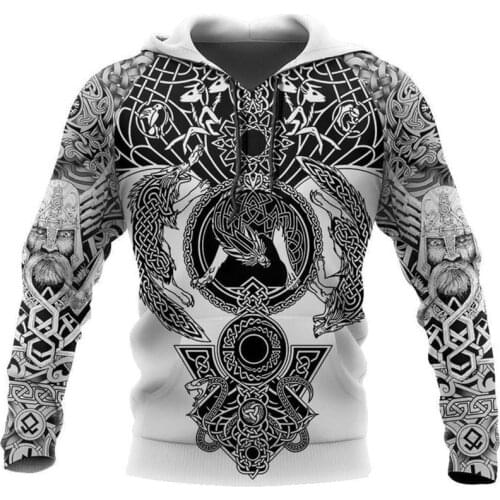 Beautiful pattern Viking Tattoo 3D Printed Men hoodies Harajuku Fashion Hooded Sweatshirt Autumn Unisex hoodie sudadera hombre