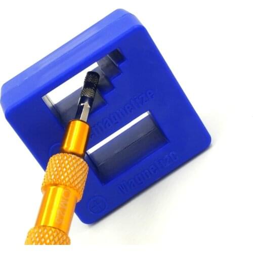 QWORK High Quality Magnetizer Demagnetizer Tool Screwdriver Magnetic