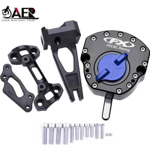 JAER CNC MT09 FZ09 Reversed Safety Steering Damper with Mount Bracket for Yamaha MT 09 FZ 09 2014-2020 2019 2018 2017 2016 2015
