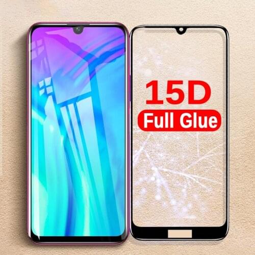 15D Tempered Glass For Huawei Y5 Y6 Y7 P Smart 2019 P30 Lite Safety Protective Glass For Huawei Honor 20i 10i 10 Lite 8a 8s Film