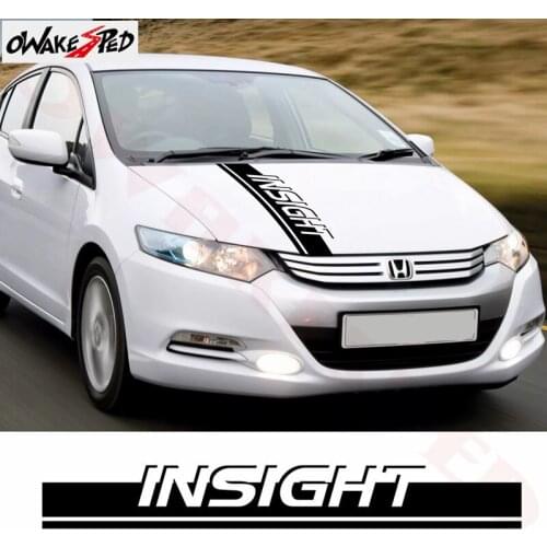 1PCS Car Cover Engine Bonnet Stripes Decor Stickers For-Honda Insight Auto Body Vinyl Decals Car Hood Accessories Stickers