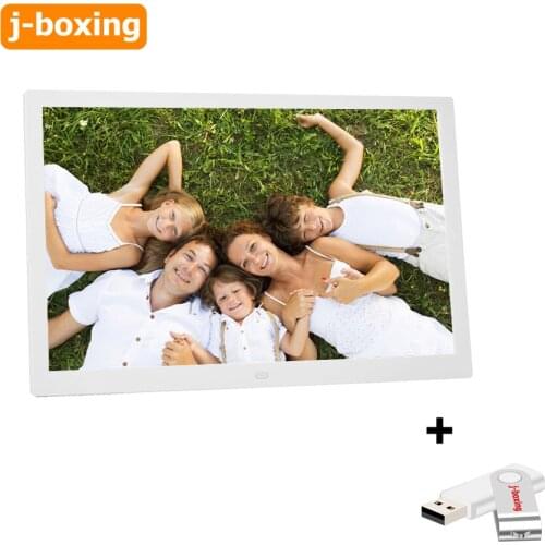 15 " Digital Photo Frame Advertising Collage IPS Remote Control Led 15.6'' with 32gb pen drive MP3 MP4 Clock Video Movie White