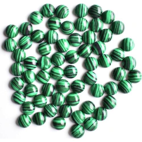 2020 fashion hot selling Malachite round cab cabochon beads for jewelry Accessories 8mm wholesale 50pcs/lot free shipping
