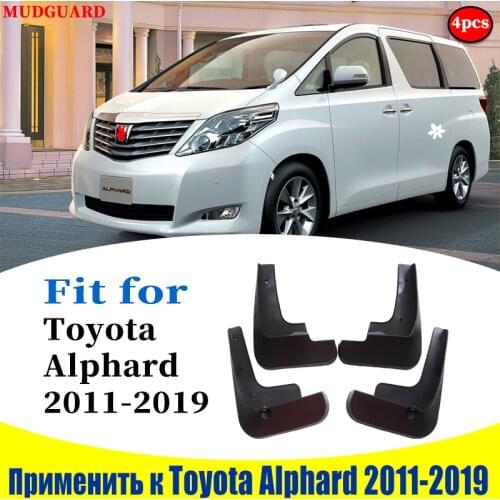 Mudflaps Front Rear 4pcs FOR Toyota Alphard Mudguard Fenders Mud Flap Guard splash Mudguards Fender car accessories auto styline