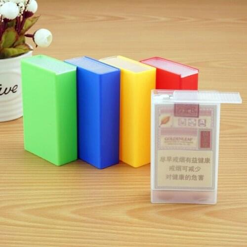Transparent Portable Plastic Cigarette Case Dispenser Tobacco Container Cigarettes Holder Storage Box S02 21 Dropship