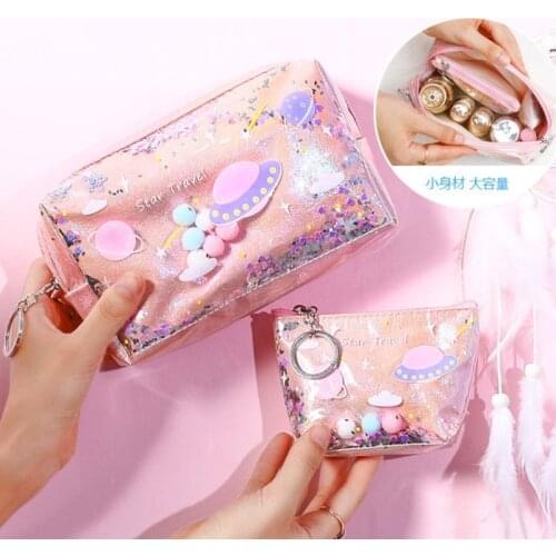 Makeup Case Supplies Star Pencil Case Glitter Large Capacity Pencilcase School Pen Pencil Bag School Box Pencil Pouch Stationery