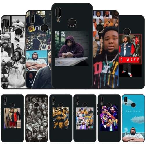 Rodwave black soft Phone Case for huawei P40 P30 P20 P10 Pro lite P9 Lite nova 4E 6SE Psmart 2019 Y6 9 Prime