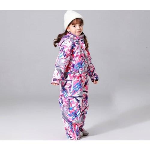 Upgraded Kids Winter Ski Jumpsuits Girls Skiing Suit Waterproof Windproof Outdoor Camping Snowboarding Thermal Jacket Pants Sets