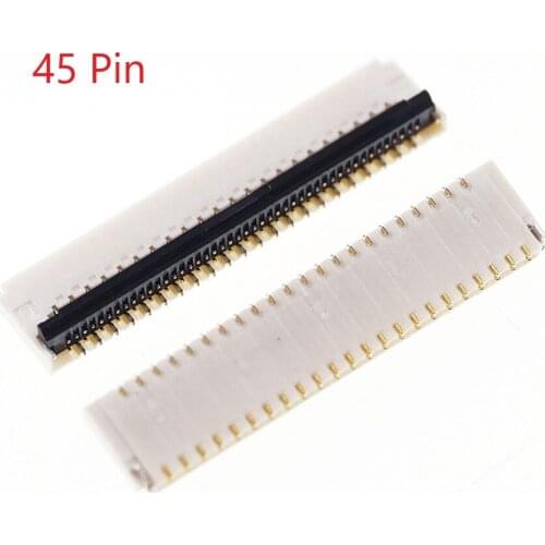 100 pcs FPC connector 45 Pin 0.3 mm pitch 0.9 mm height back flip type dual sided Top and Bottom Right Angle SMT FH35C-45S-0.3SH