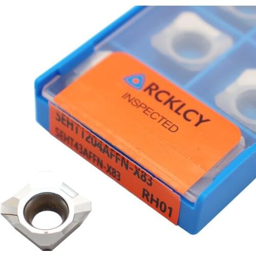 SEHT1204 AFFN X83 RH01 Milling Tool Carbide Insert SEHT 1204 Face Mill SEHT1204AFFN Lathe Milling CNC Tools Milling Cutter