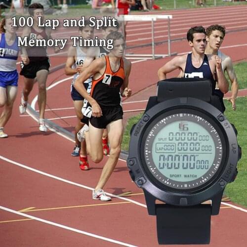 Soccer Stop Watch Timer Water Resistant Night Light Countdown Football Stopwatch For Sports Coaches Chronograph