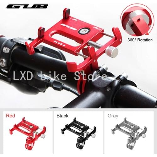 GUB Plus 9 Aluminum Alloy 360 Degree Rotating Bicycle Handlebar MTB Bike GPS Stand Mount Mobile Phone Parts Holder Non-slip