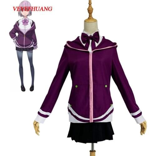 VEVEFHUANG SSSS.GRIDMAN Shinjo Akane Cosplay Costume Japanese Anime Denkou Choujin Gridman Uniform Set Outfit Clothes Women Unif