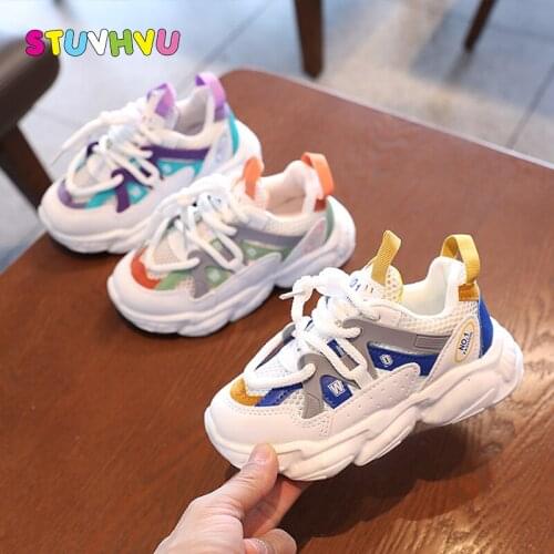 Boys Sports Shoes Casual Children Shoes Spring Autumn New Breathable Mesh Girls Sneakers Lightweight Slip School Running Sneaker