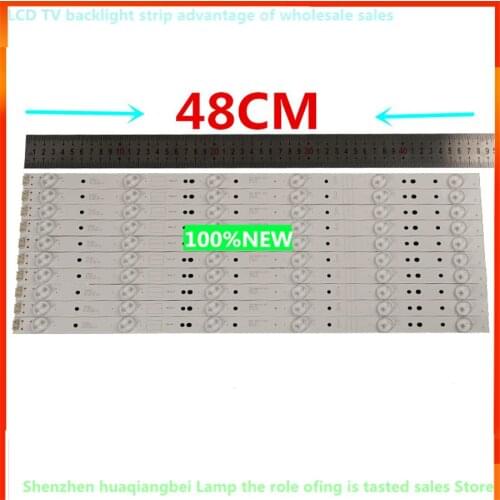 Backlight strip 6 lamp for Skysorth 49"TV 49E3000 49E6000 49E360E/5ERS 49E366W 49E6080 49E6090 5800-W49001-1P00 2P00 0P00 DP00